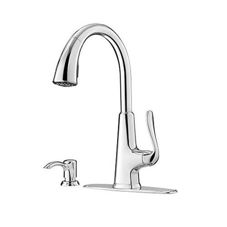 pfister pasadena single handle pull down sprayer kitchen faucet with
