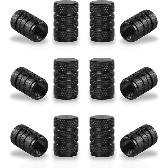 SINGARO 12PCS Tire Valve Stem Caps, Car Exterior Accessories, Aluminum Alloy Valve Cover Universal for Cars, Trucks, Motorcycles and Bicycles (Orange)