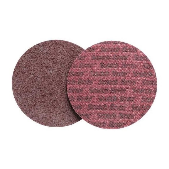 Hook-and-Loop Surface Conditioning Disc, 2" Dia, No Hole, Aluminum Oxide, Non-Woven Type, AL-DH