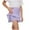 Purple, variant on AUNVITO Shorts for Girls New Girls Fashion Casual Solid Color Children's Sports Skirt Short Skort Pants