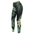 thumbnail image 6 of Tropical Pattern High Waisted Leggings for Women Regular & Plus - No See Through Tummy Control Cycling Workout Yoga Pants without Pockets XL, 6 of 6
