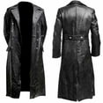 thumbnail image 1 of Uniforme militar clásico alemán Steampunk para hombre, disfraz de oficial, gabardina negra, abrigo Medieval, ropa gótica, 1 of 5