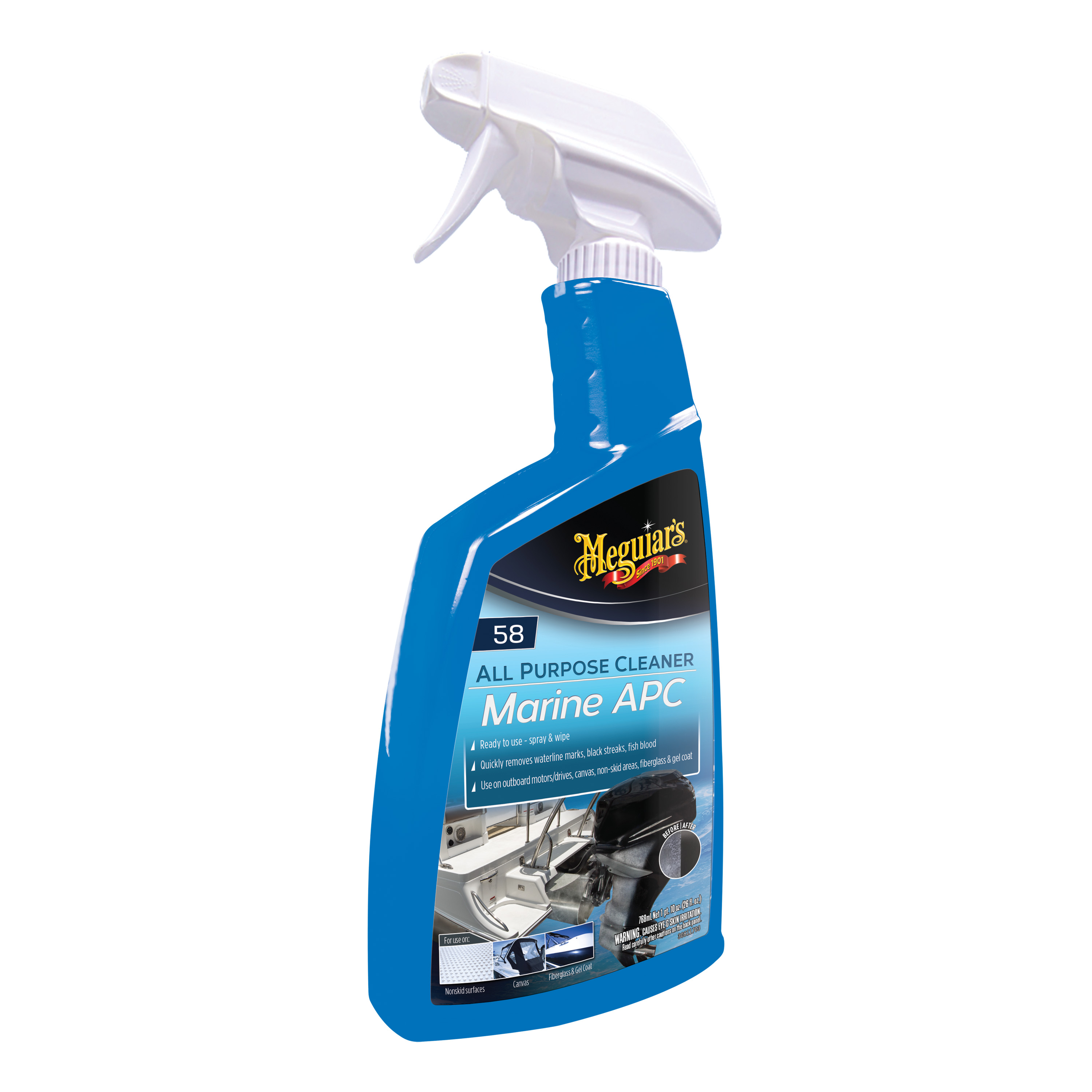 Meguiar's M58 Marine All Purpose Cleaner, M5826, 26 Oz