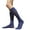 Royal Blue, variant on Men's Casual Business Dress Socks Middle Calf Wide Striped Sheer Nylon Stockings Formal Suit See Through Thin Faux Silk Socks