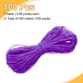 thumbnail image 3 of Uxcell 100 Pcs Fil de Lanière en Plastique, 1m Fil de Laçage Boondoggle, Rouge, 3 of 7
