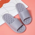 thumbnail image 2 of HNMKIU Men's Lightweight EVA Slippers for Summer Solid Color Massage Bottom Comfortable Indoor Flat Casual Shoes for Men Z01_Grey,42, 2 of 6
