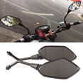thumbnail image 4 of Qiilu Motorcycle Mirror ，  Black  ABS Rear View Side Mirrors Motorcycle Rear View Mirror  Reflective Rear View Mirrors Motorcycle Parts, 4 of 8