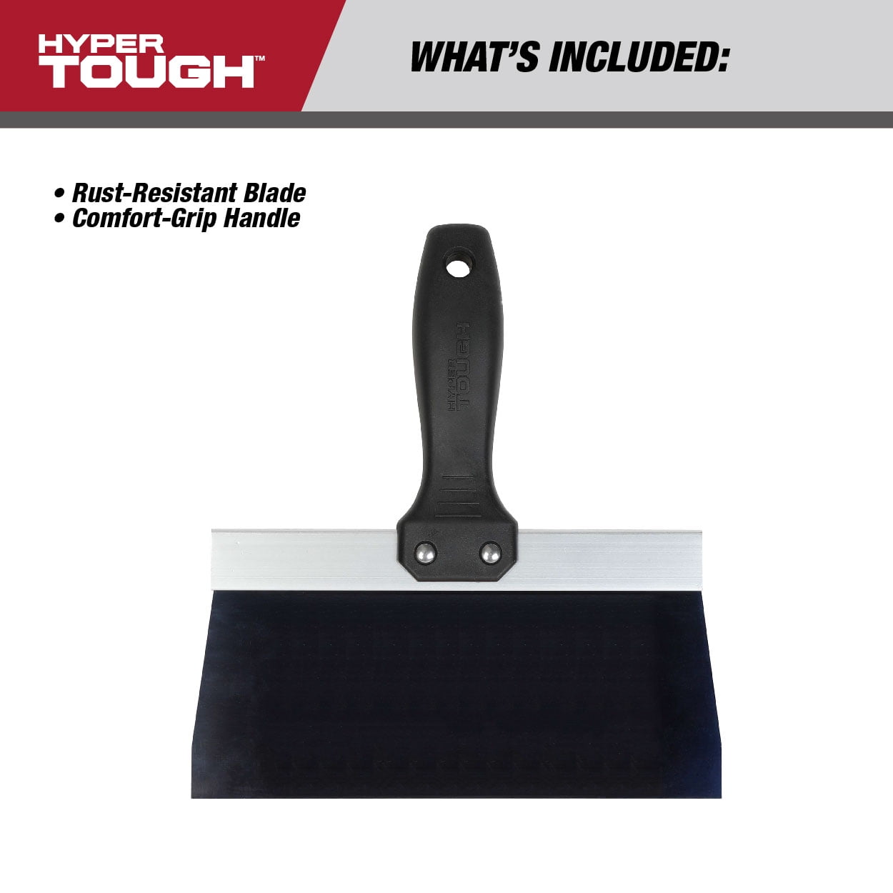 Hyper Tough 8 in Metal Drywall Tape Knife