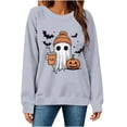 thumbnail image 5 of Women's Oversized Graphic Letter Print Sweatshirts Crewneck Patriotic Fleece Pullover Tops Winter Sweater Workout/Party Fall Outfits & Winter Clothes, 5 of 6