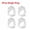 4pcs, variant on Transparent Doorstop Door Handle Wall Protection Door Handle Buffer Furniture Protection Pad Crash Pad Shockproof Ring Stopper