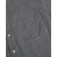 thumbnail image 3 of Van Heusen Mens Gingham Check Shirt, M, Black, 3 of 6