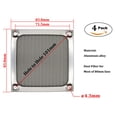 thumbnail image 2 of Grill con filtro de ventilador, 80 mm, IMSURQLTyprise, aluminio plateado, paquete de 4, 2 of 7