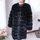 thumbnail image 1 of LHXDW-abrigo largo de piel sintética de zorro para mujer, chaqueta mullida de alta calidad, 90CM de largo, Invierno, 1 of 5