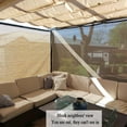 thumbnail image 5 of 90% Sun Shade Cloth for Outdoor Deck Backyard Patio Garden Pergola Cover coffee, 5 of 8