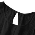 thumbnail image 7 of Bovemsi Women's Cotton Linen Camisole - Solid Color Pleated Sleeveless Vest, Versatile for Outer/Inner Wear, Black Base Layer, 7 of 7