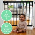 thumbnail image 2 of Summer Deluxe Stairway Simple To Secure Wood Baby & Pet Gate - Black, 2 of 6