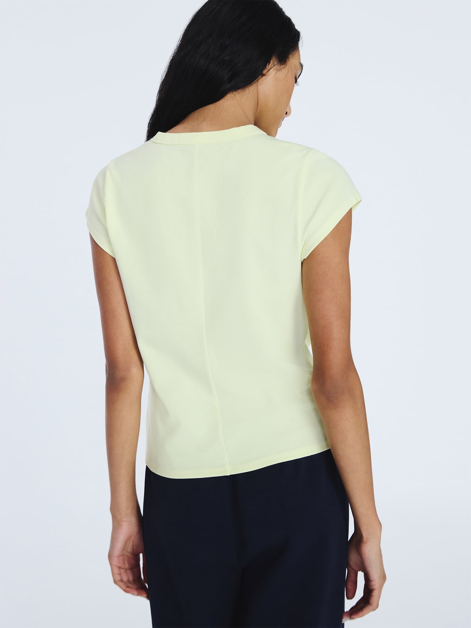Free Assembly Women's and Women's Plus Cap Sleeve Tee, Sizes XS-4X