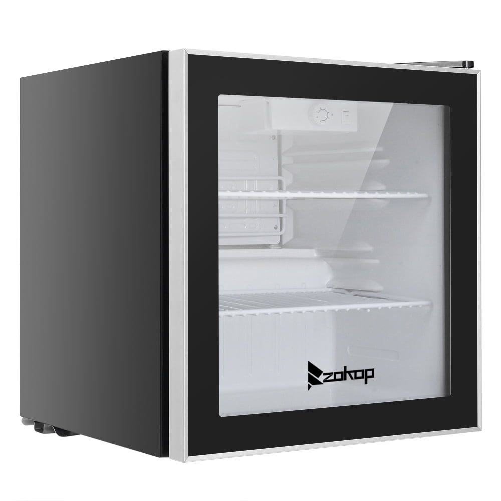 Beverage Refrigerator and Cooler, 1.6Cu.Ft Mini Fridge with Removable Shelves Small Drink