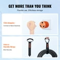 thumbnail image 4 of VEVOR 25ft 30A RV Extension Cord, Heavy Duty STW 10/3 AWG Power Cord, NEMA TT-30P/NEMA L5-30R, with LED Indicator Handle 15A Adapter, for RVs, Generators, Campers, ETL Listed, 125V, 4 of 9