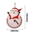 thumbnail image 3 of Wooden Christmas Countdown Calendar Wall Hanging Decor, Advent Calendar for Holiday Season Home Decoration, 3 of 6