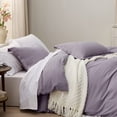 thumbnail image 4 of Purple Duvet Cover King Size - Soft Prewashed Set, 3 Pieces, 1 Duvet Cover, 4 of 8