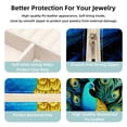 thumbnail image 3 of Peacock Portable Square Jewelry Box Earrings Necklaces Bracelets Organizer for Girls and Women, 3 of 6