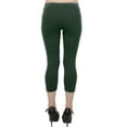thumbnail image 3 of Vivian's Fashions Capri Leggings - Cotton, Misses Size (Green, 5X), 3 of 3