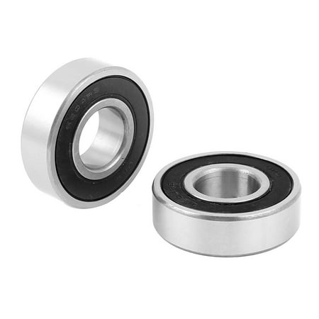 Unique Bargains 2pcs 6204RS 47mm x 20mm x 13mm Deep Groove Ball Bearings for Electric