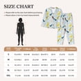 thumbnail image 3 of Rateoe Japanese Carps Pattern Womens Pajamas Set Long Sleeve Sleepwear Button Down Nightwear Soft Cotton Pj Lounge Sets, 3 of 9