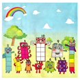 thumbnail image 1 of The Numberblocks-Juego de decoración para fiesta de cumpleaños, cartel, taza, plato, mantel, servilleta, bandera, adorno para pastel, suministros de globos para niños, 1 of 4
