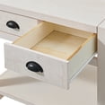 thumbnail image 6 of Arden 2-Drawer Wood Nightstand with Open Shelf/Driftwood White, 6 of 9