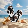 thumbnail image 4 of Chaqlin Brown Cow Spot Print Flip Flop Sandal Chaer Shoes - Beach Slides Slip-on Quick Dry Thong FlipFlops Sandals for Boys (11-12 Little Kids) Size 1, 4 of 7
