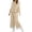 Khaki#2, variant on IVEYRTF Kids Girls Plaid 2PC Set Sleeveless Ruffled Tank Top with Wide Leg Pants Color Block Lace Trim Summer Outfit(Navy#2,9-10 Years)