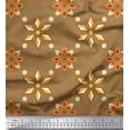 thumbnail image 1 of Soimoi Rayon Fabric Dot & Floral Decorative Decor Fabric Printed Yard 42 Inch Wide, 1 of 1
