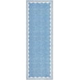 thumbnail image 4 of Scalloped Runner Rug 2'x6' for Hallway & Bathroom - Non Slip, Machine Washable Soft Carpet - Kitchen, Bedroom, Nursery Floor Mat (Blue), 4 of 7