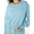 thumbnail image 2 of Celebrity Pink Women's and Women's Plus Oversized Boyfriend Sweatshirt, Sizes XS-4X, 2 of 5