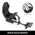 thumbnail image 1 of Asiento de simulador de conducción VEVOR Asiento reclinable para juegos de conducción ajustable con montaje de palanca de cambios apto para Logitech G25/G27/G29/G920 Soporte de volante de carreras, 1 of 9