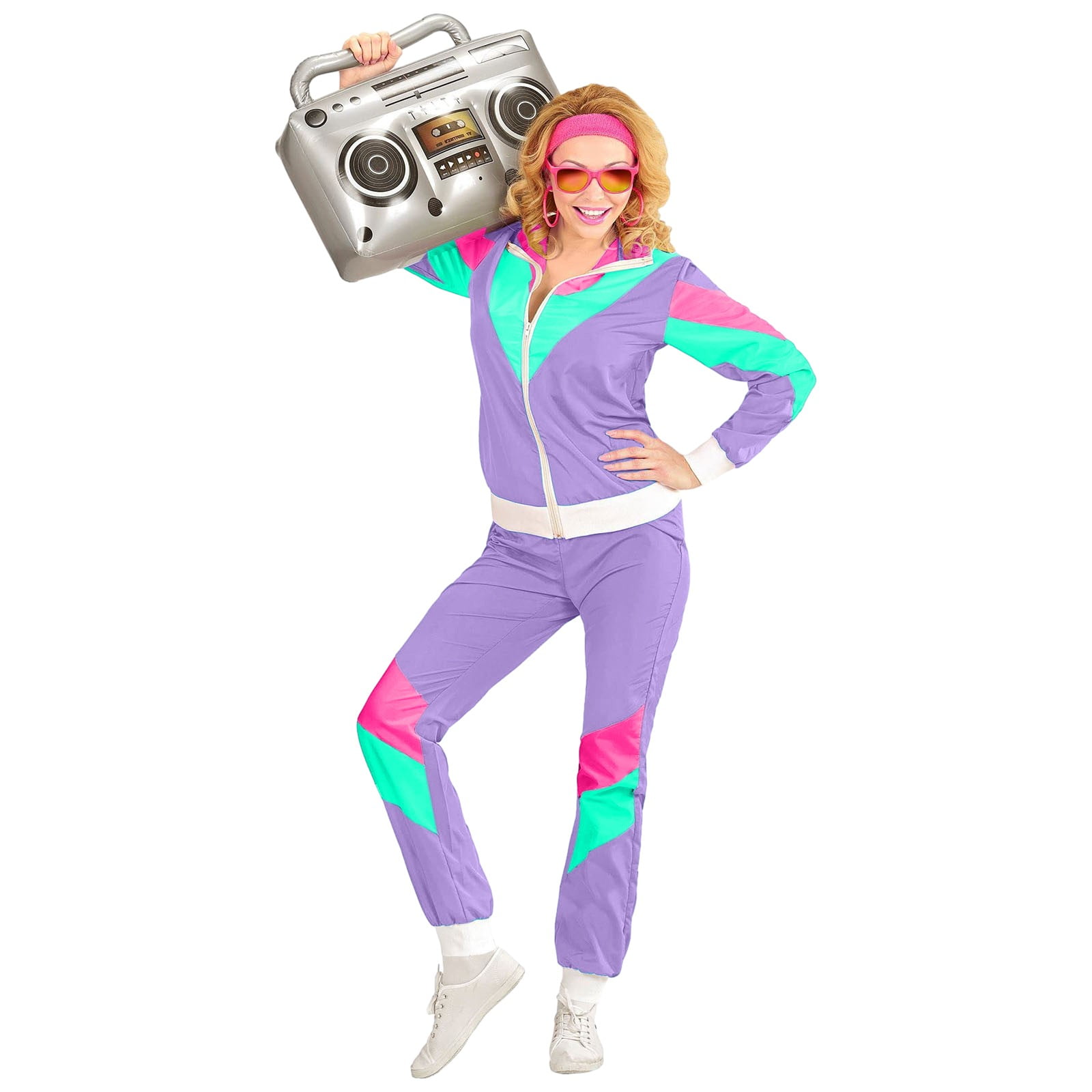 Adult 80s Tracksuit Retro Hop Windbreaker Disco Tracksuit Sets