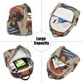 thumbnail image 5 of FORMRS Mini Backpack Purse for Women Travel Daypack Casual Shoulder Bag, Dog Artist, 5 of 7