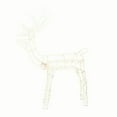 thumbnail image 2 of Indoor/Outdoor Animated Light-Up Standing Buck Christmas Lighted Silhouette Decoration with 105 LED Lights, Warm White, 48", by Holiday Time, 2 of 6