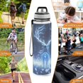 thumbnail image 7 of Sports Water Bottle 1000ML Tritan Food Grade Clear Water Bottle Fitness Outdoor Sports Bike Cartoon Blue Elk, 7 of 7