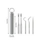 thumbnail image 3 of Injueey Palillo de Limpieza de de viaje Selección Barbacoa Fruta Tenedor Reutilizable Lavable Multifuncional Flosser Flosser con Mostrada  5PCS Injueey  HA012565-01, 3 of 6