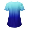 thumbnail image 3 of Haut de Gommage pour Femmes Mode Manches Courtes Col en V Uniformes de Travail avec Poche Imprimée, 3 of 4