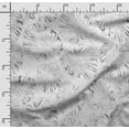 thumbnail image 2 of Soimoi Leaves Printed, Cotton Fleece, Fabric by The Yard Sewing DIY Stretch Fabric 56 Inches Wide, WarmFabric for Hats, Coats, Gloves, Blankets, White, 2 of 5