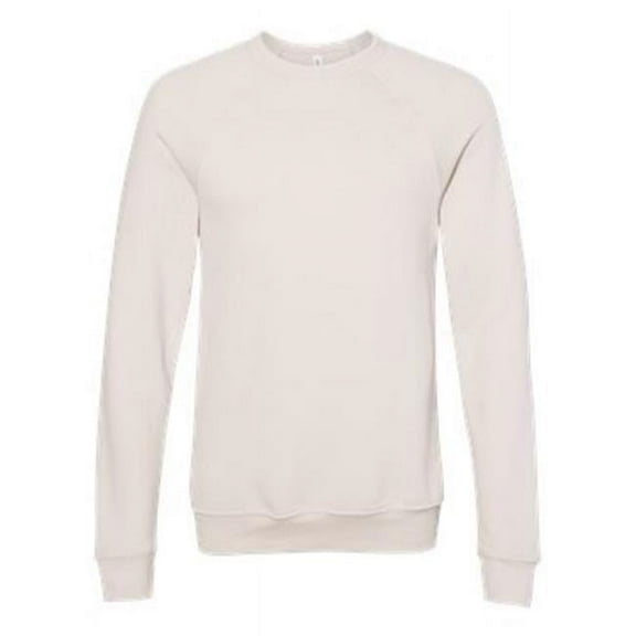 Unisex Sponge Fleece Raglan Sweatshirt, Heather Dust - Extra Small