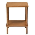 thumbnail image 5 of Xilee 2 Tier End Table, Small Side Table with Solid Wood Legs,Outdoor Side Table with Storage Shelf Narrow Nightstand Bedside Table for Small Spaces, Bedroom, Living Room, Farmhouse, No-Tool Assembly, 5 of 7
