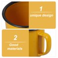 thumbnail image 4 of CTIRCHIU Rentrée des Classes 2 Pcs Ensemble Kaffeebecher Jaune Usage Bureau, 4 of 7