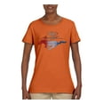 thumbnail image 2 of Wild Bobby, Classic Ford Mustang Car Logo, Cars and Trucks, Womens Graphic T-Shirt, Orange, XX-Large, 2 of 3