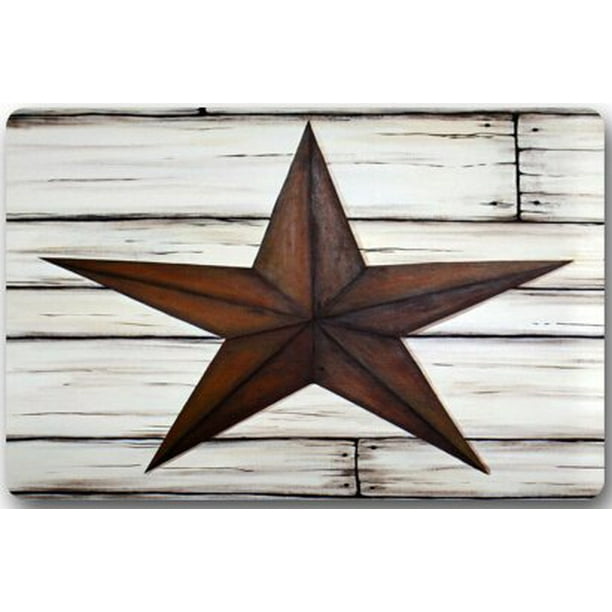 WinHome Western Texas Star Doormat Floor Mats Rugs Outdoors/Indoor
