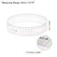 thumbnail image 2 of Unique Bargains Flexible Ruler 16 Inch 0.1mm Scale PET Plastic Covered Film Straight Ruler, 2 Pieces, 2 of 6